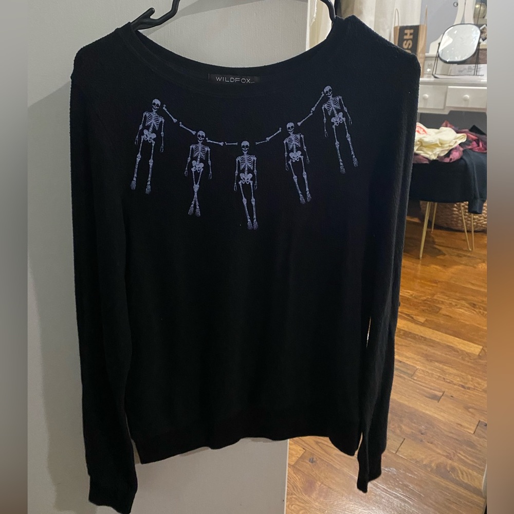 Wildfox skeleton sweater